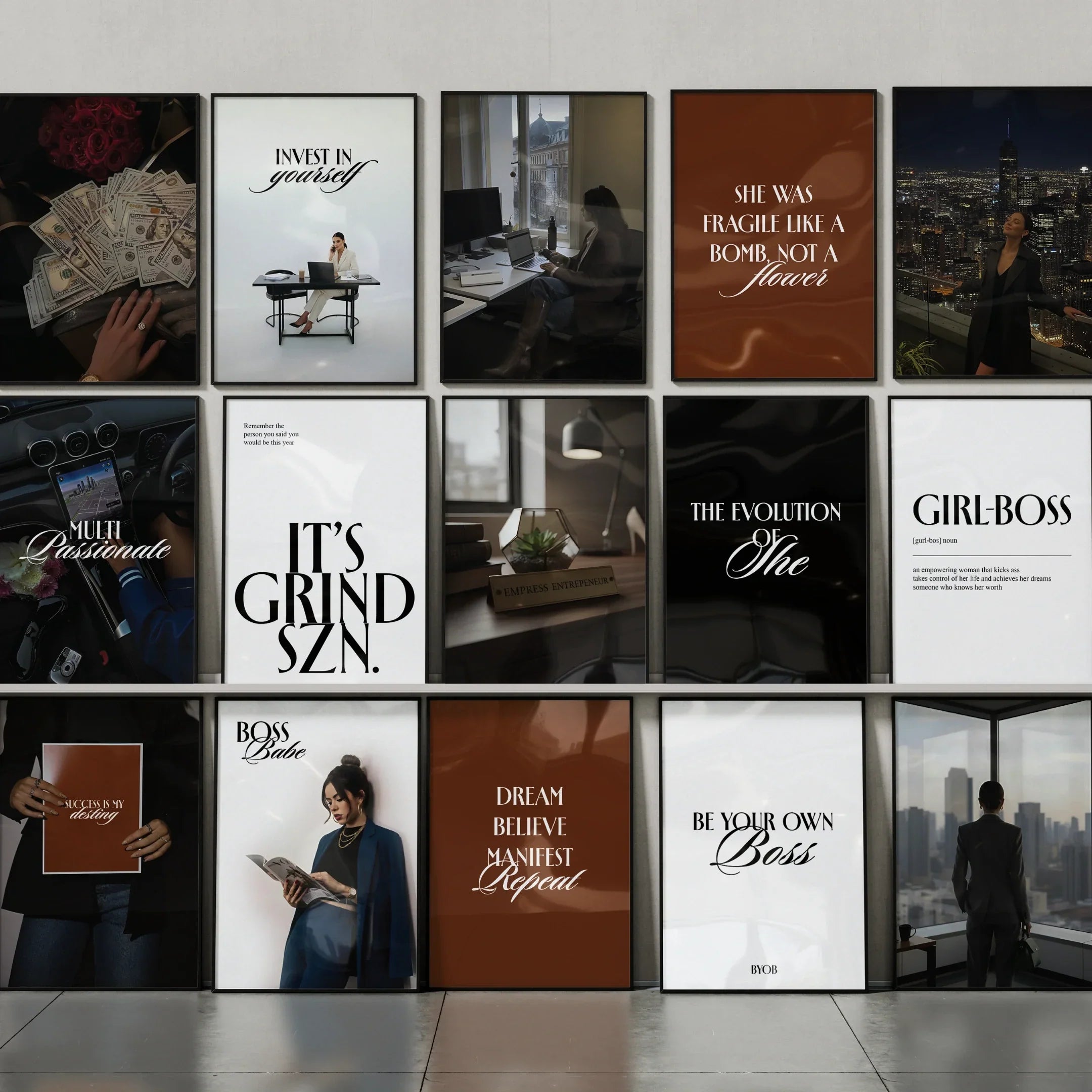 Girl Boss Wall Collage Set