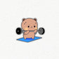 Gym & Jam Bear 🏋️‍♂️🎶