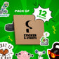 FITNESS & GYM STICKERS PACK OF 12