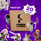 ANIME STICKERS PACK OF 20