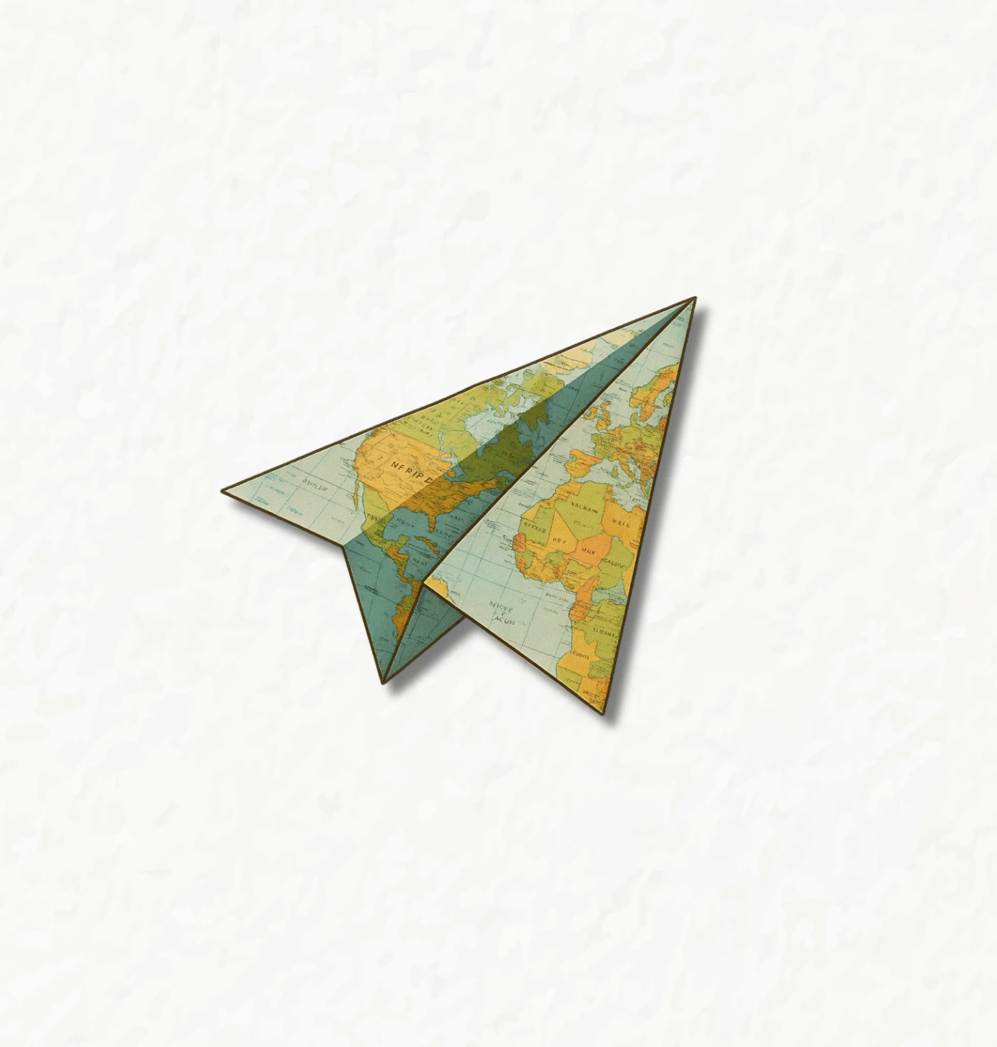 Globe Paper Plane