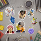 ANIME STICKERS PACK OF 12
