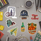 TRAVEL STICKERS PACK OF 12