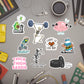 FITNESS & GYM STICKERS PACK OF 12