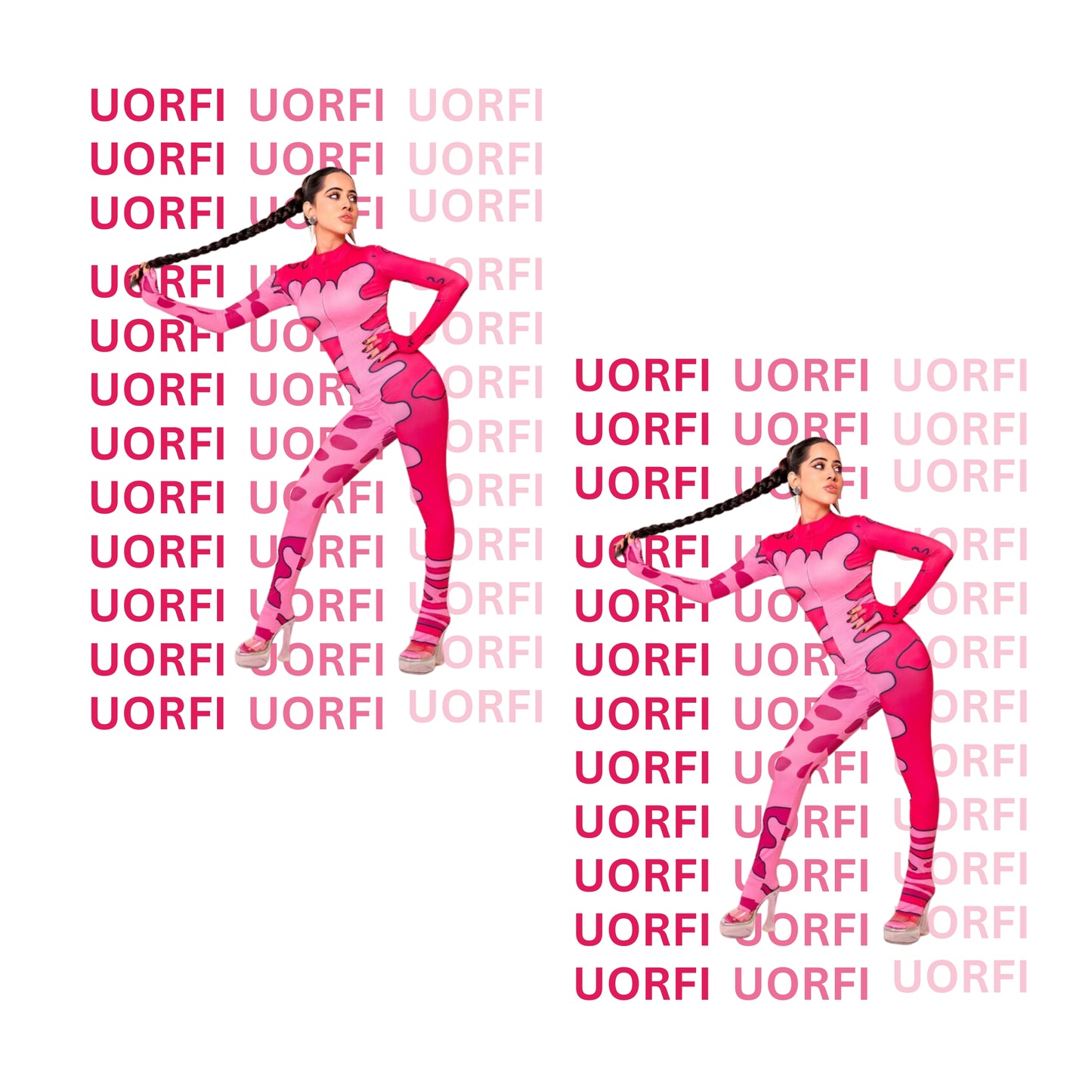 Oorfi, all pink